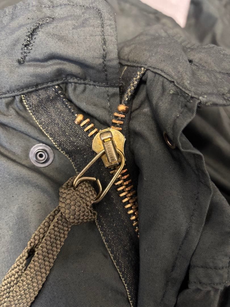 80s U.S.ARMY M-65 fishtail parka 黒染め M65