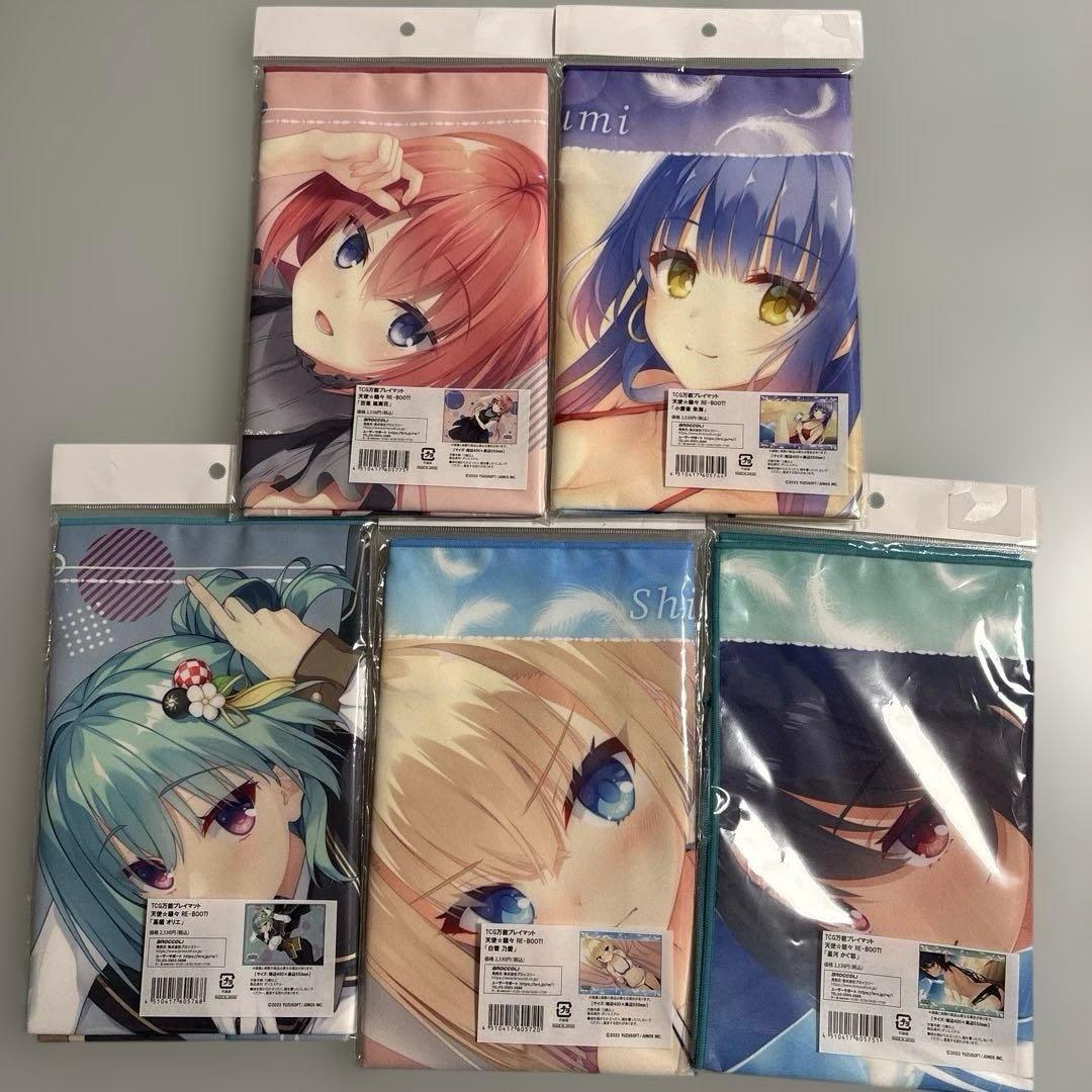 TCG万能プレイマット 天使☆騒々 RE-BOOT! ゆずソフト 5点 まとめ