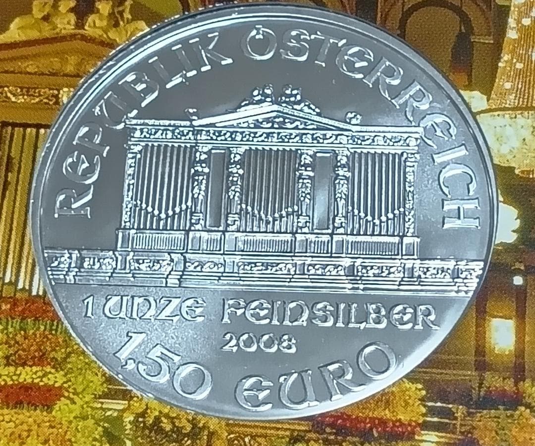 ウィーン・フィル 1オンス銀貨 2008年初年発行 田中貴金属オリジナル