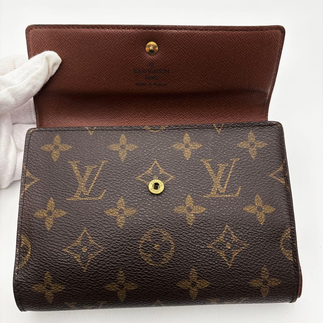 美品✨ルイヴィトン モノグラム ポルトトレゾール エテュイパピエ 三