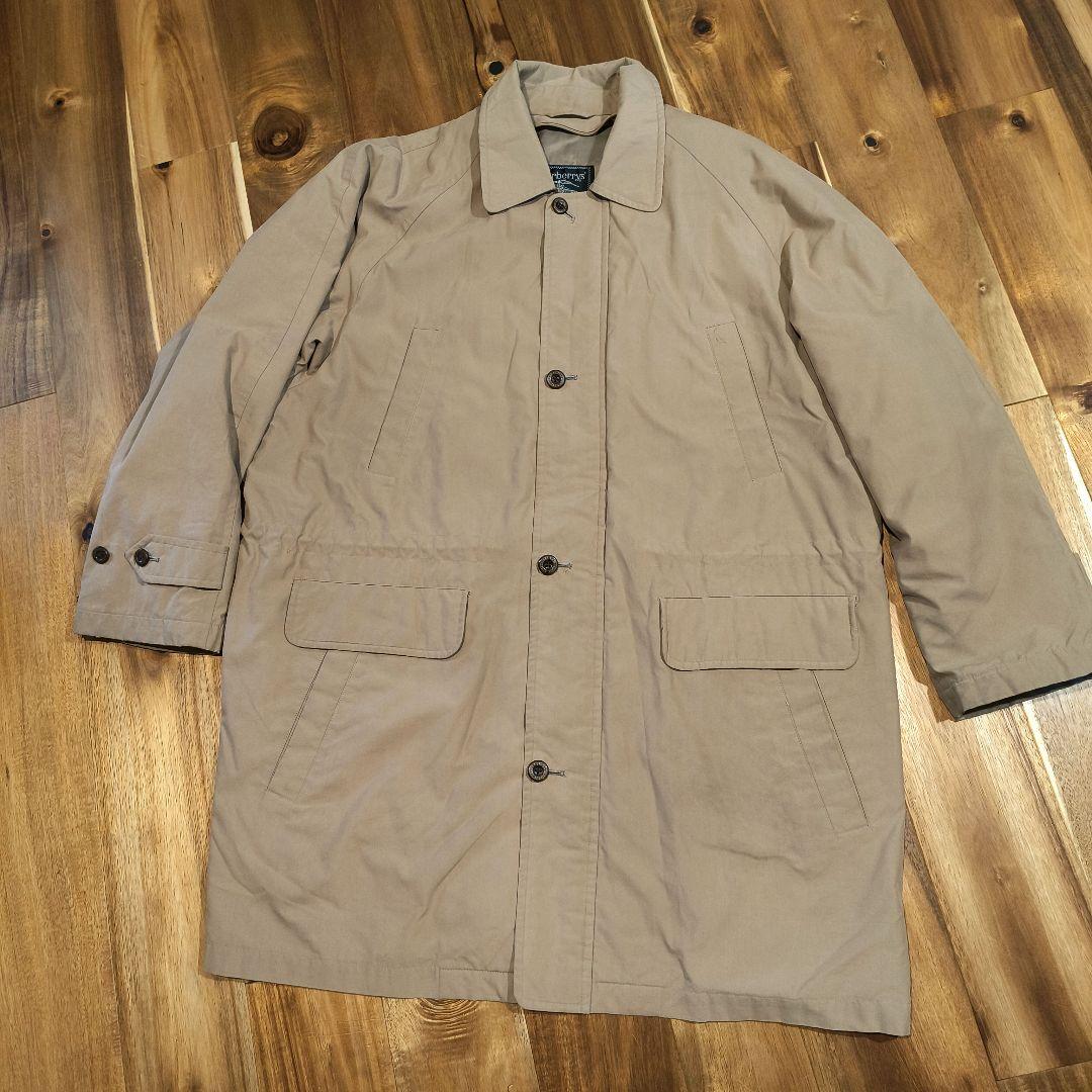 90年代日本製☆Burberrys'バーバリーズ☆ベージュステンカラーコートLY