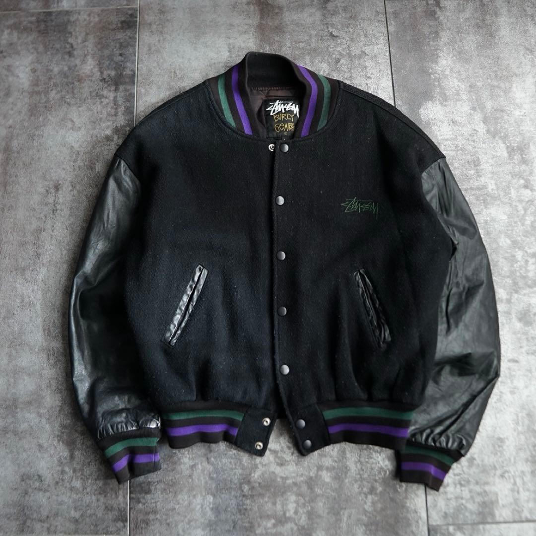 極希少 OLD STUSSY 90s スタジャン BURLY GEAR L - メルカリ