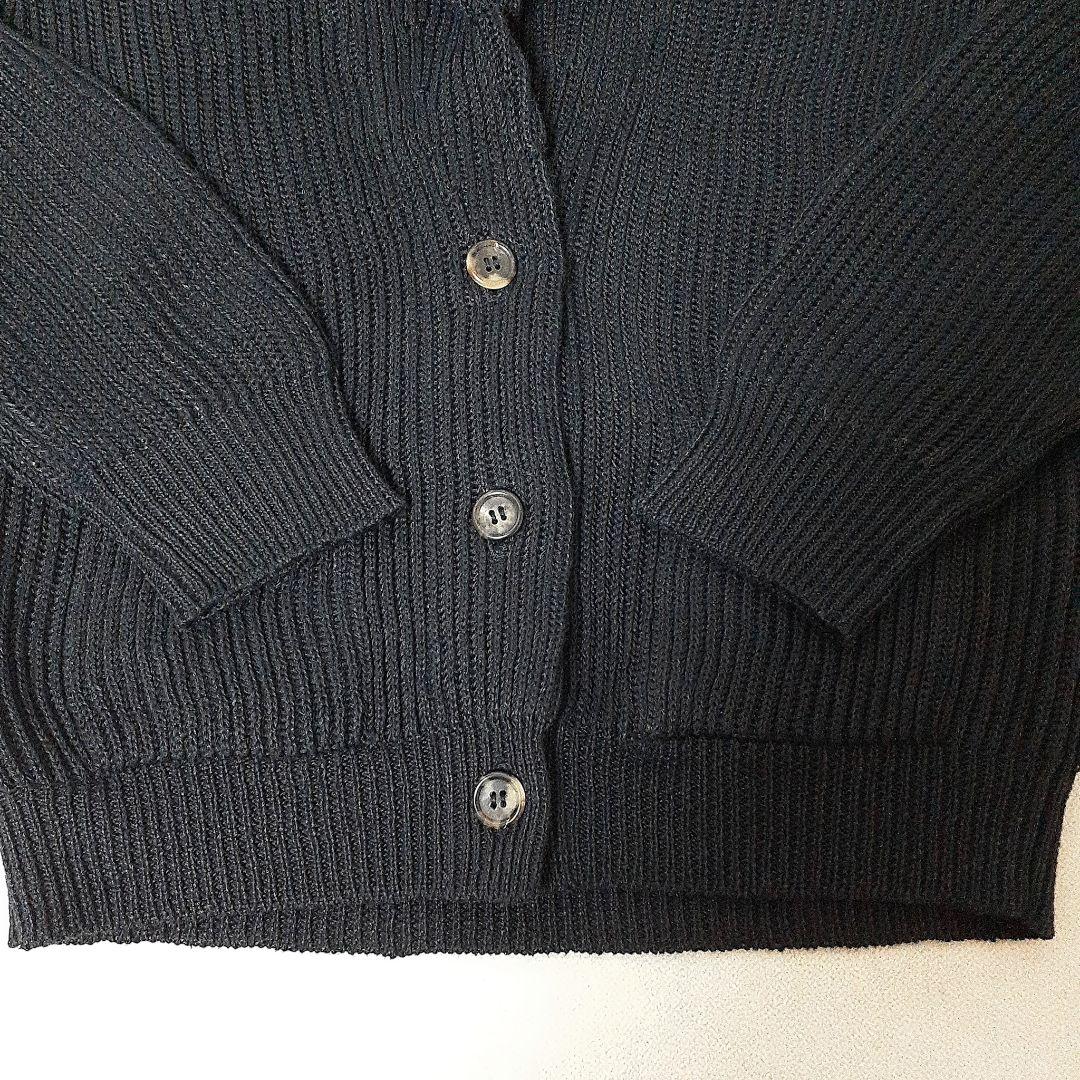 マーガレットハウエル ショールカラー リネン ニット リブ