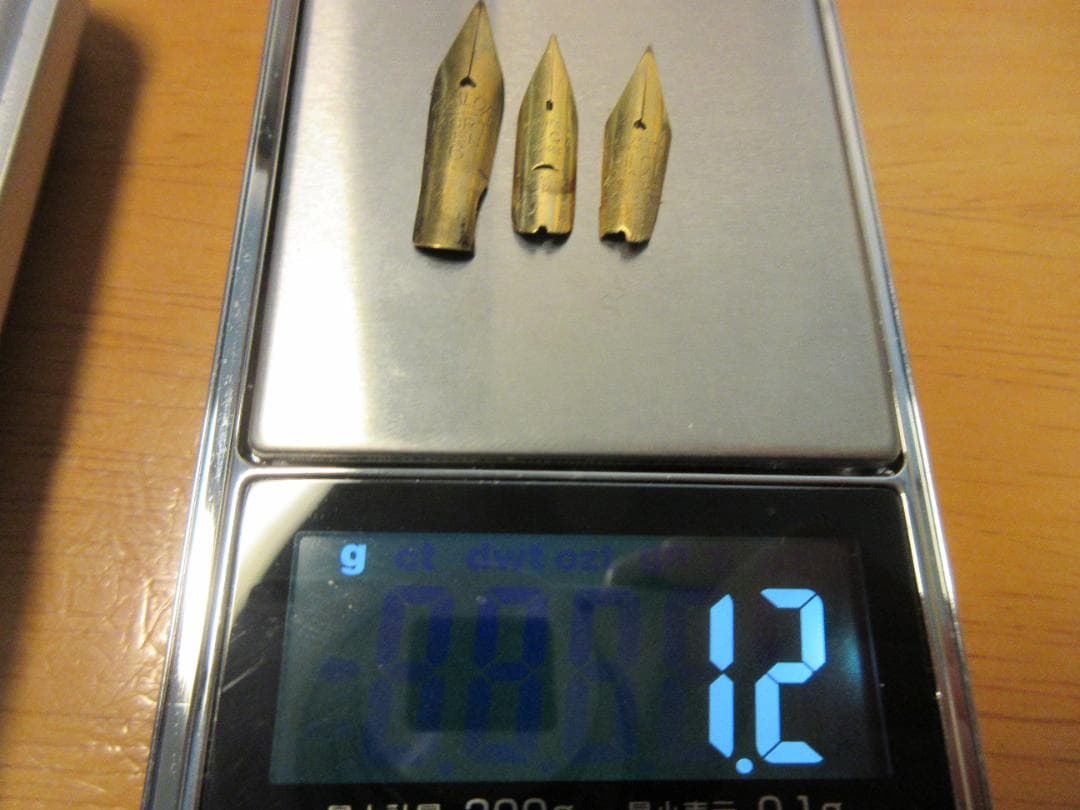 [お取り置き]万年筆ペン先 14K 1.2g 0.3g ／18K 0.49g