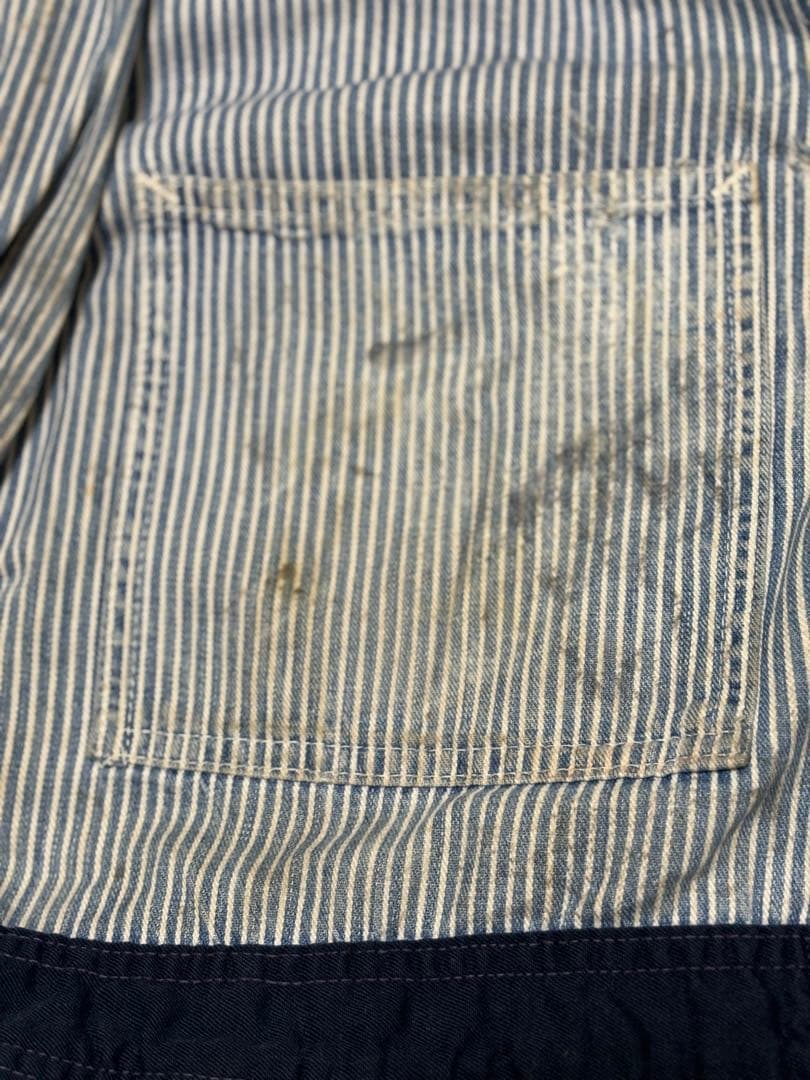 グ*ン様 超希少！1950sヴィンテージオールインワン ヒッコリーつなぎ