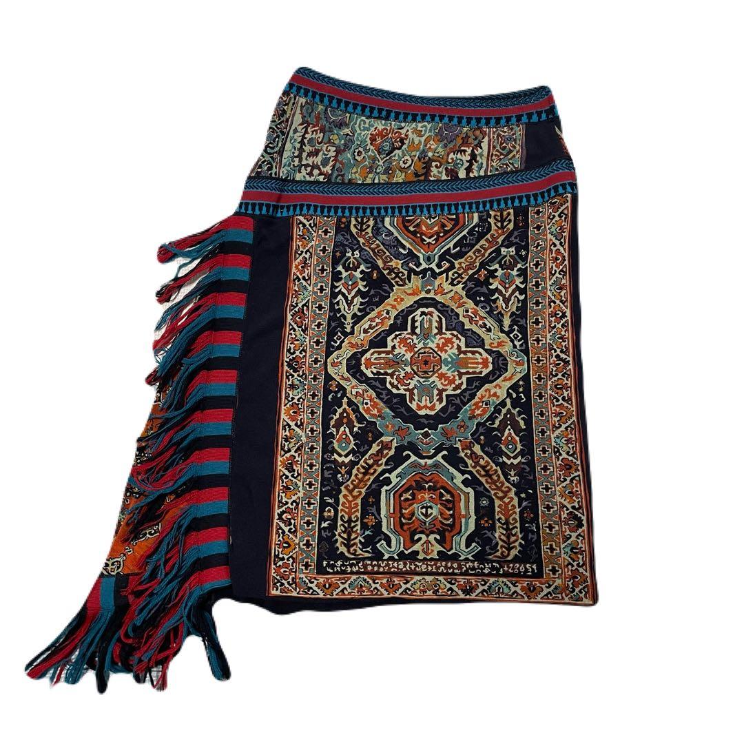 Jean Paul Gaultier ゴルチエ　装飾スカート フリンジ ジャンポールゴルチエ ファムJean Paul GAULTIER FEMME 裾しつけ糸