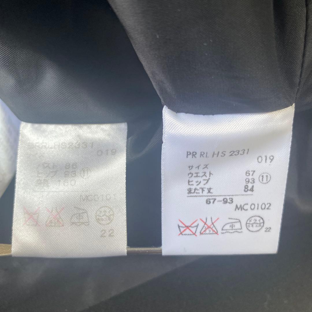 ラルフ ローレン 2ボタン パンツスーツ 11 W76 黒 就活 DMW - メルカリ