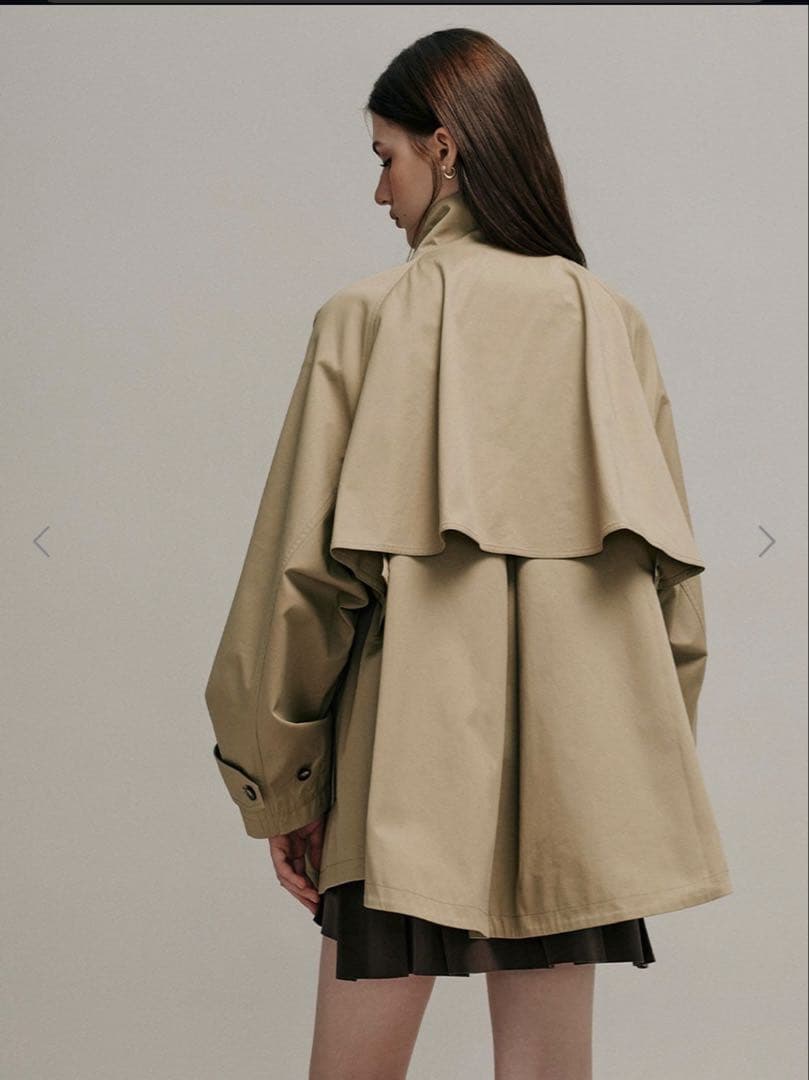 新品LENINA BAYLIN Cape Trench Coat サナ着用コート - メルカリ