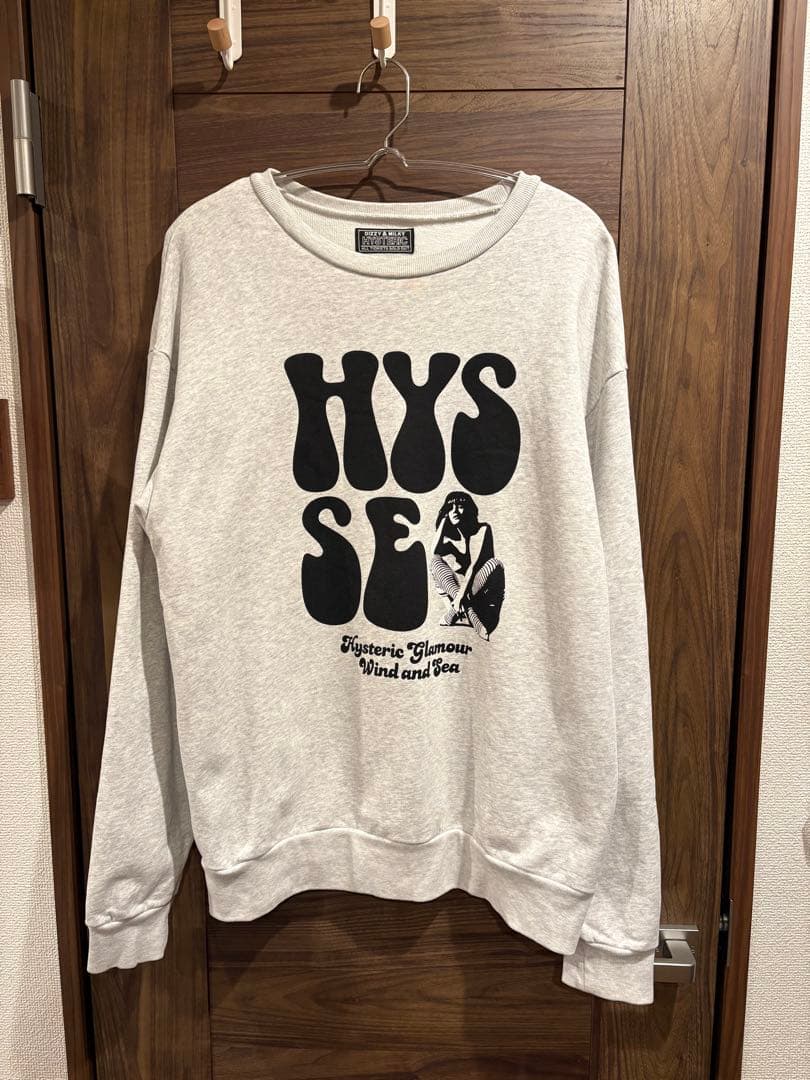 HYSTERIC GLAMOUR×WIND AND SEA スウェット Hysteric Glamour WDS Sweatヒスウィンダンシーロゴスウェット (WIND