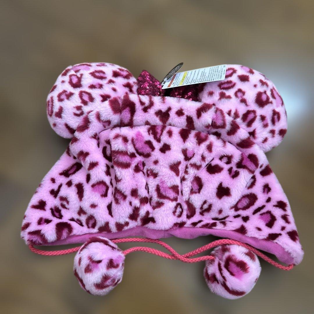 ディズニー ミニー ファンキャップ レオパード ヒョウ柄 ピンク 【完売