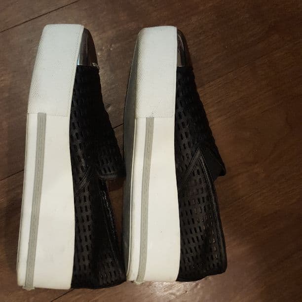 MIUMIU  厚底ラバーソール レザーメッシュ 38.5cm