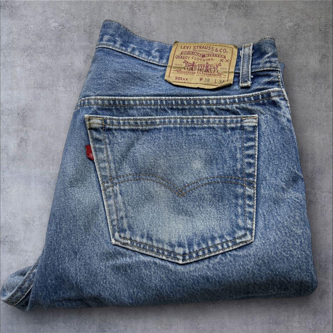 90s リーバイス USA製 赤文字 501xx グッドフェード W38 - メルカリ
