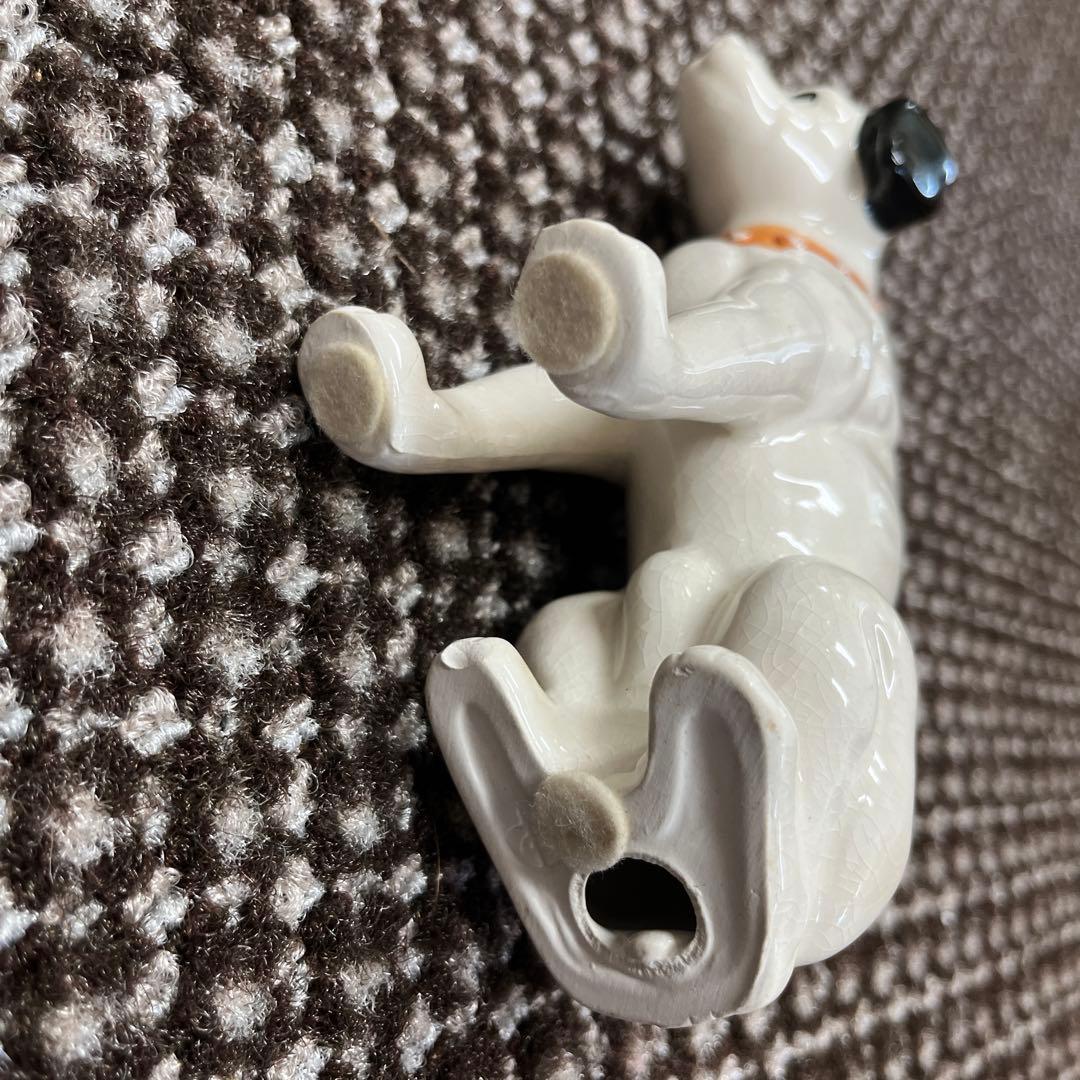 昭和レトロ ビクター犬 ニッパー君 陶器製 置物 - メルカリ