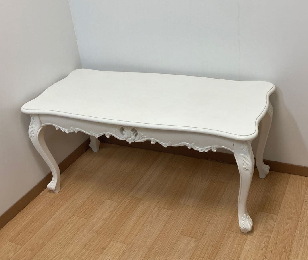 アンティーク調猫脚ローテーブル ローテーブル アンティーク ロココ調 レトロ 猫脚 エレガント 姫系