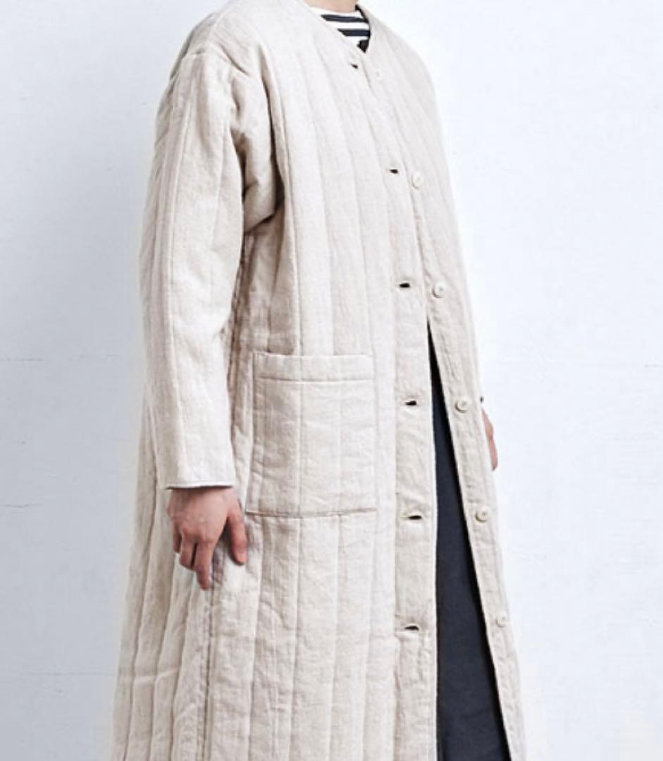 中川政七商店 麻のキルト ロングコート - メルカリ