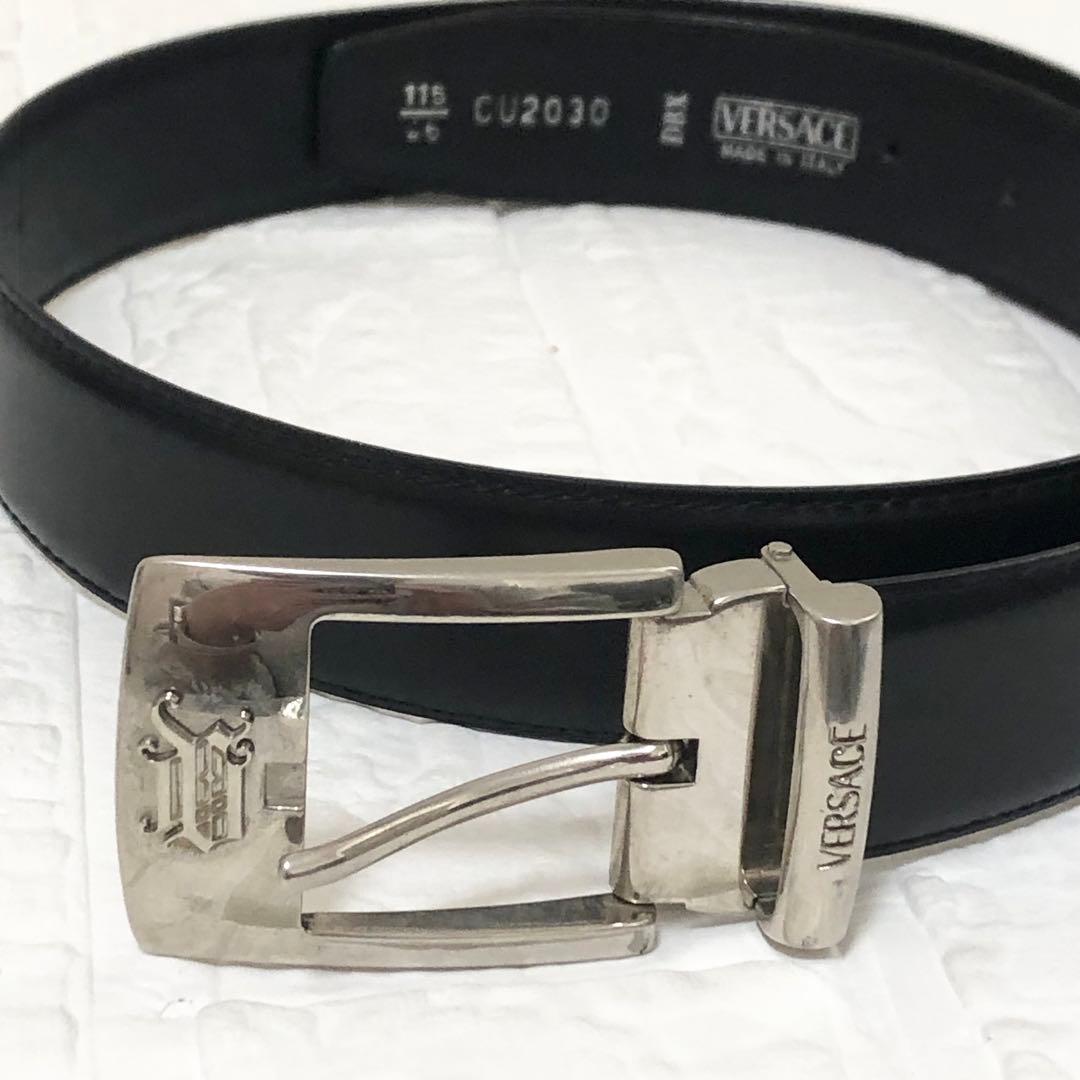 versace ヴェルサーチ　ベルト メンズ　ブラック ヴェルサーチ VERSACE ベルト 1013861 DVTP1 1B00E ベルト BELT