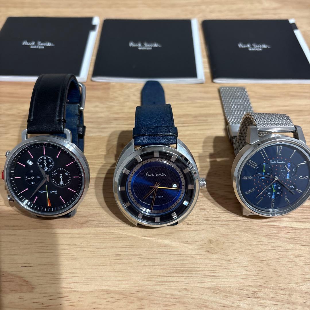 Paul Smith 時計 3点セット PAUL SMITH ポールスミス メンズ 男性用 腕時計 ウォッチ クオーツ 3