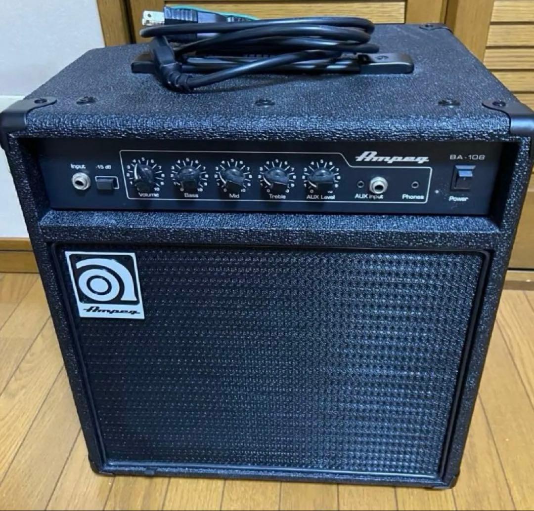 と*も様 美品　Ampeg「BA-108V2」ベース用アンプ Amazon | AMPEG ベースアンプコンボ BA-108 V2 | ベースコンボアンプ