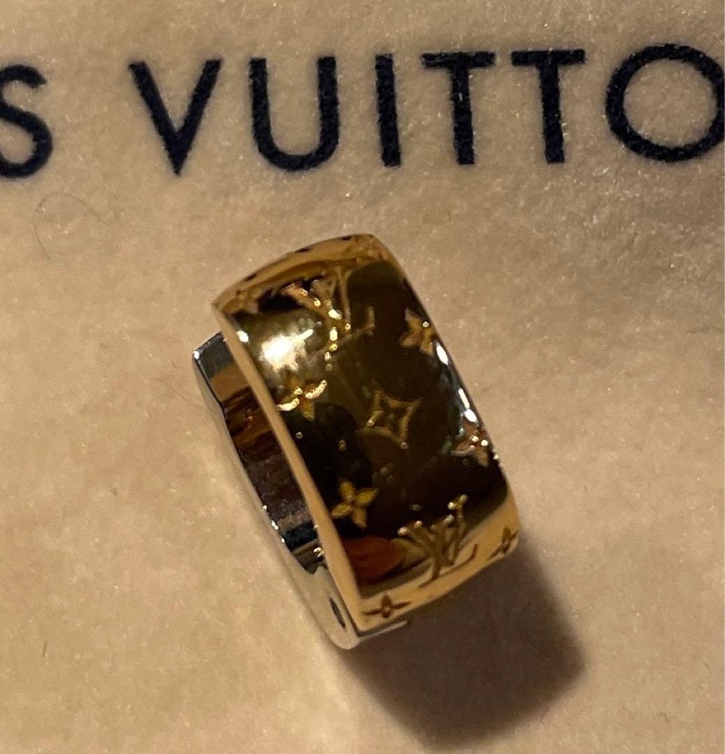 Louis Vuitton ピアスゴールド　片耳用 M00397 正規品 ルイヴィトン☆ブックレドレイユ・ナノグラム☆国内即発☆美的