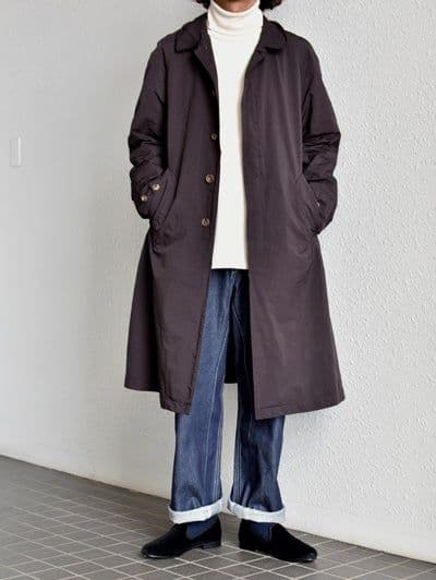 scye basics 高密度タフタ ガーメントダイ バルマカーンコート 40