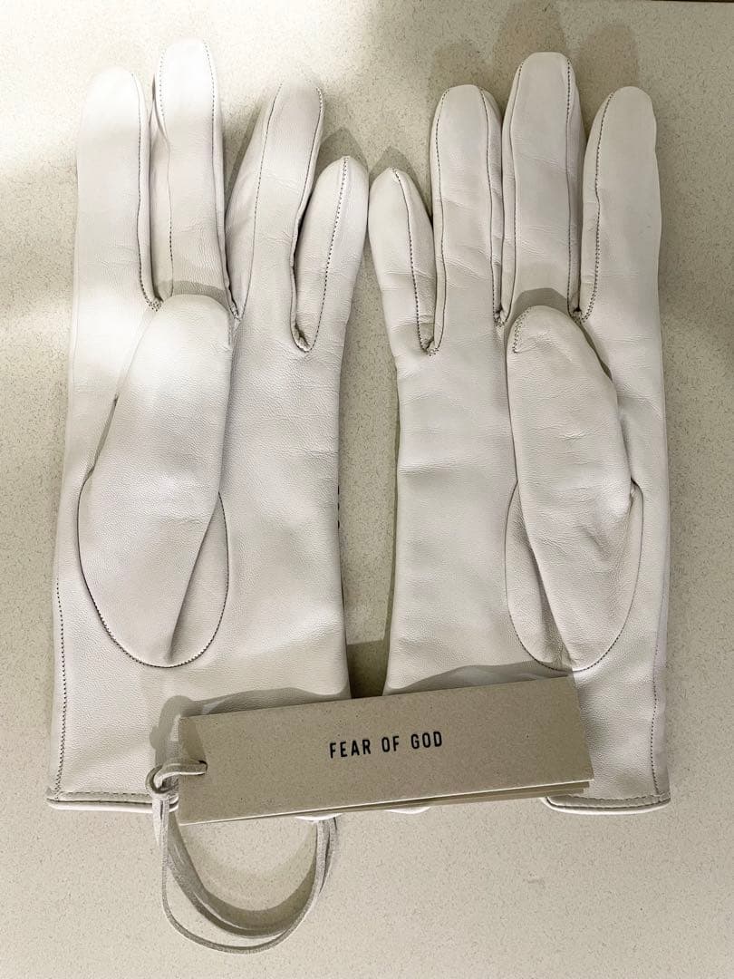 FEAR OF GOD ホワイト グローブ S/M MEN'S SIGNATURE SKULL & TEES GOLF GLOVE | GOLF GLOVES FOR MEN | G/FORE