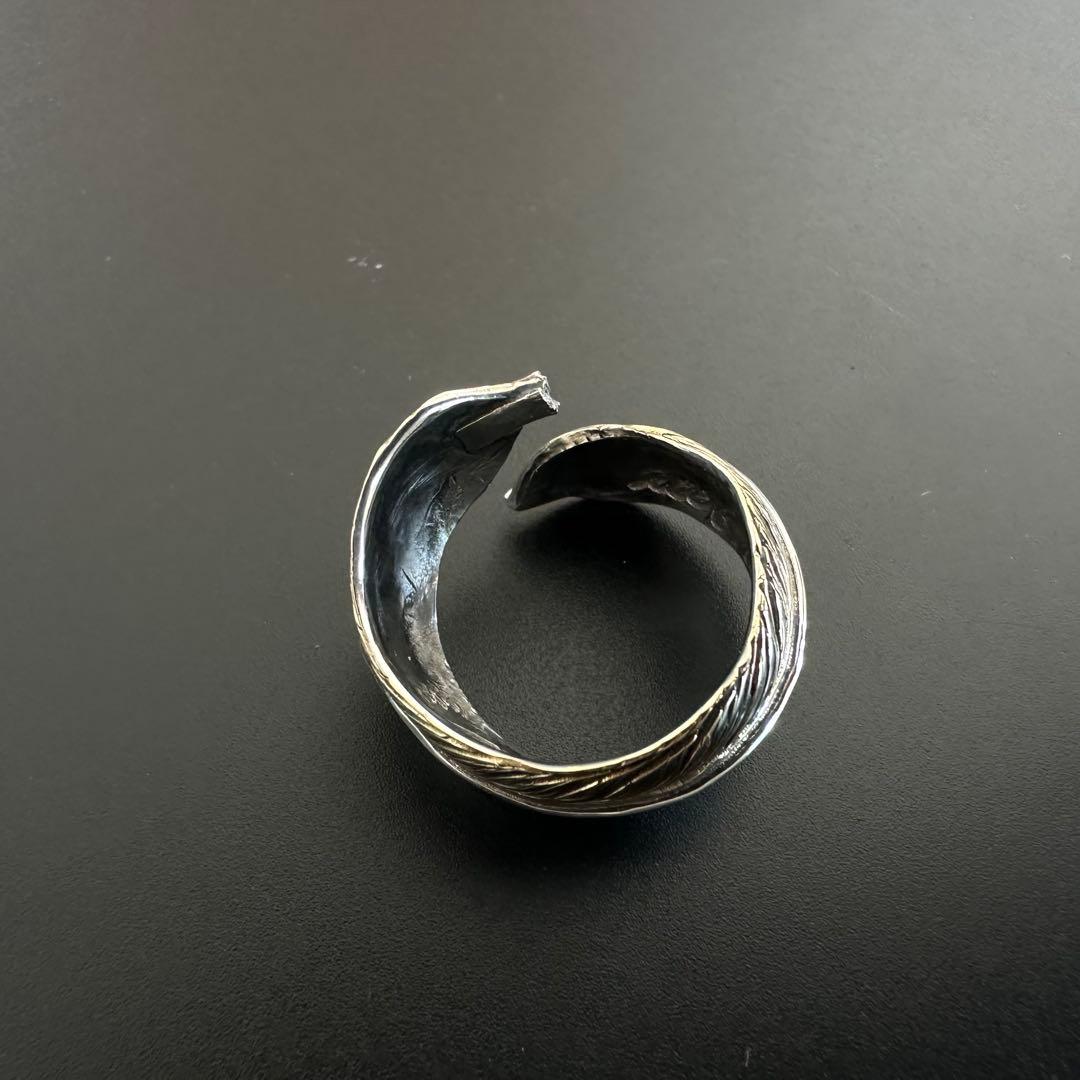 BIG HAND フェザー シルバー×K18 リング19号 - メルカリ