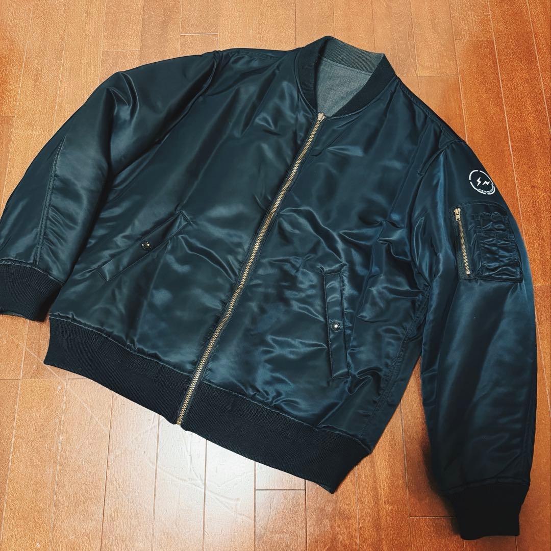 ミスタージェントルマン フラグメントDOUBLEFACE JACKET MA-1 - メルカリ
