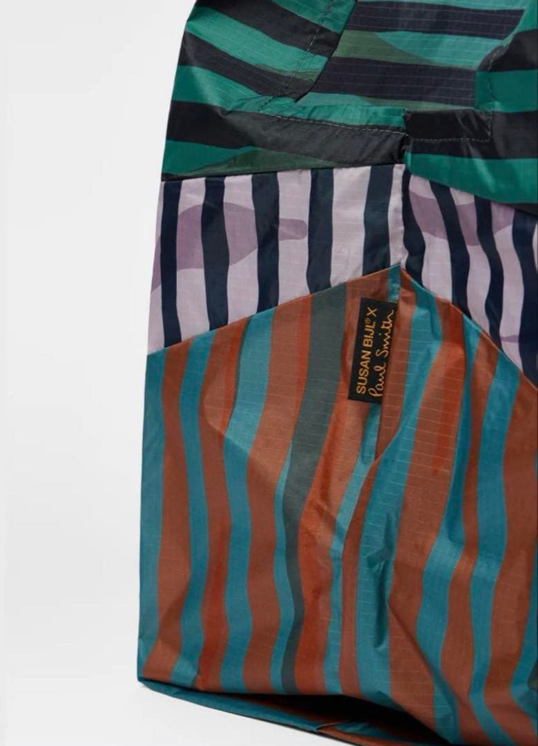 ポールスミス Susan Bijl エコバッグ Lサイズ スーザンベル ネイビー