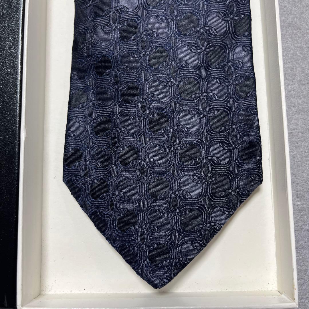 美品 シャネル ネクタイ 濃紺 CCココマーク シルクジャガード - メルカリ