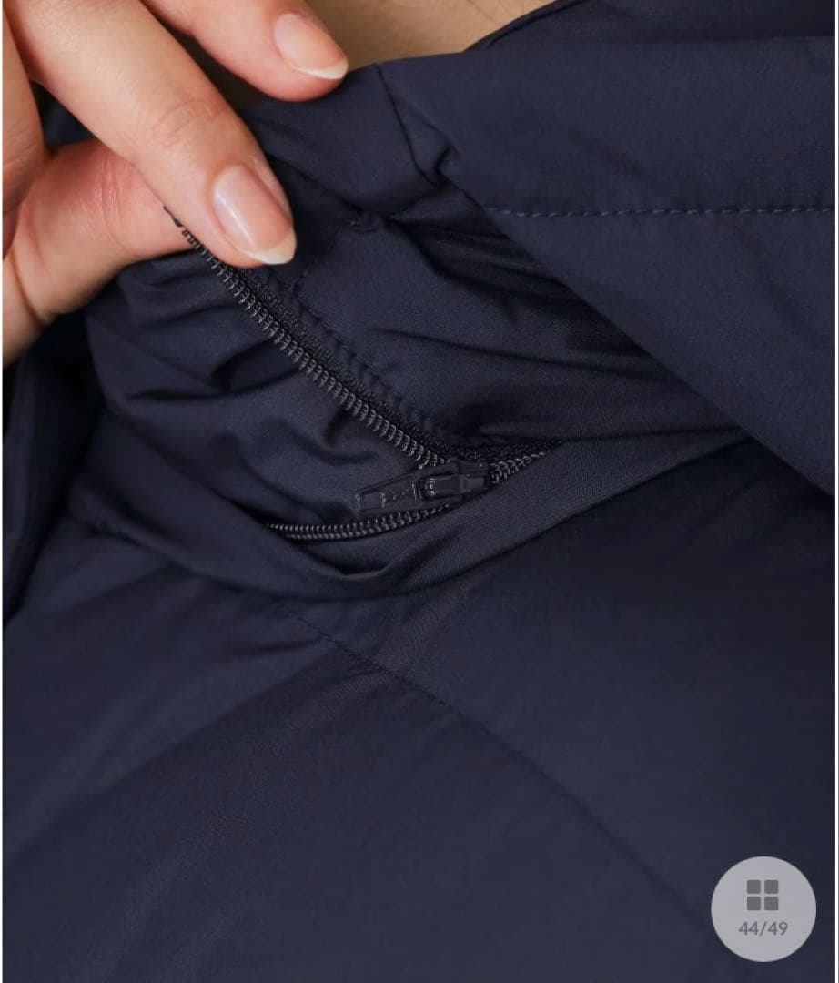 値下げ⭐︎美品⭐︎クードシャンス ネイビー フランス産ホワイトダック