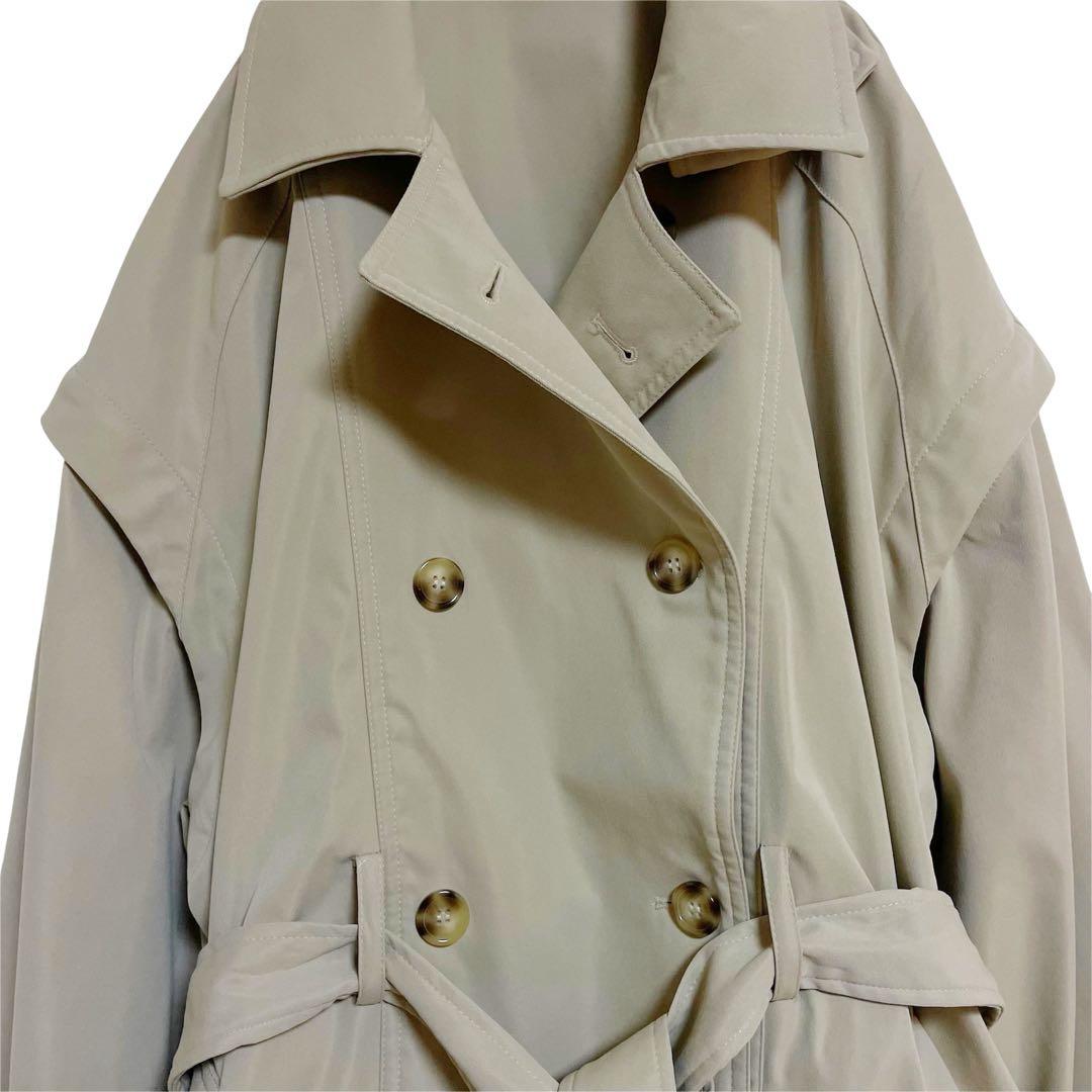 mideal マルチウェイ ショート トレンチ コート ライトベージュ フリー
