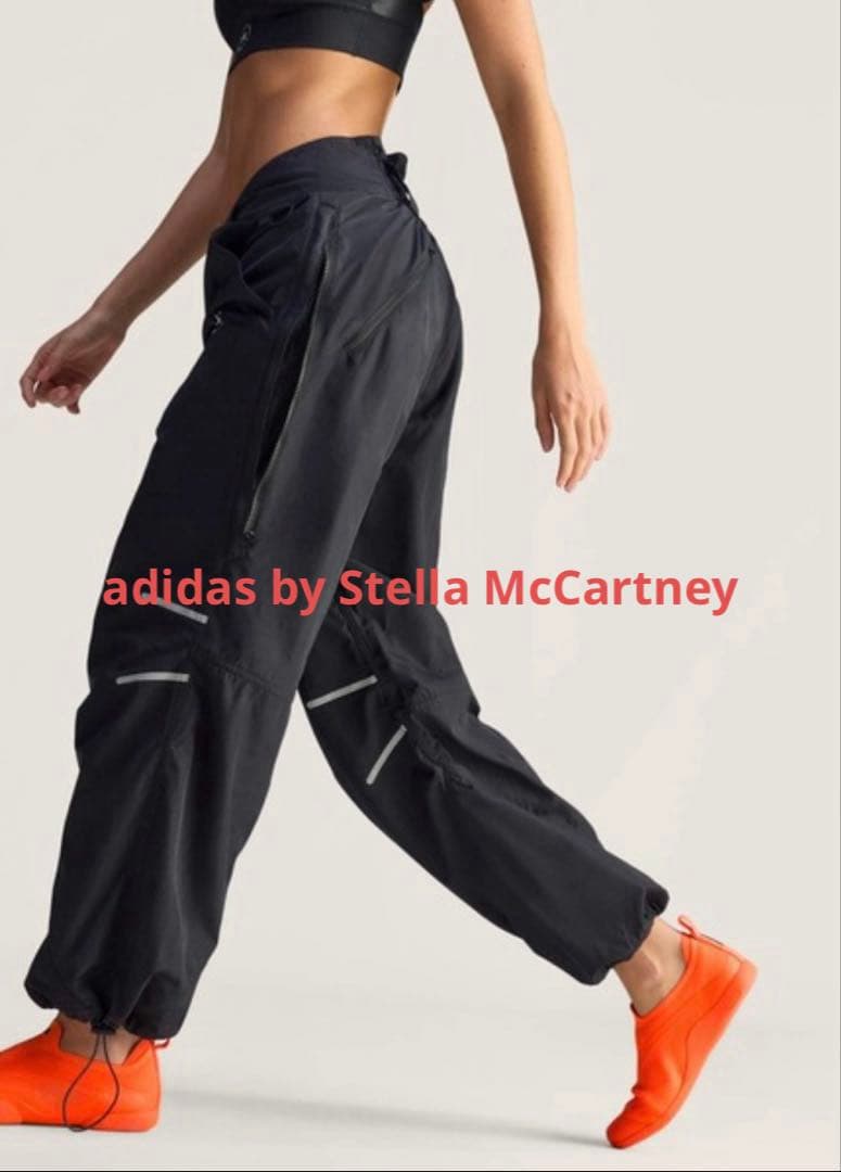 adidas by Stella McCartney トラックパンツ　M 黒 adidas by Stella McCartney パンツ ジップ トラックパンツ