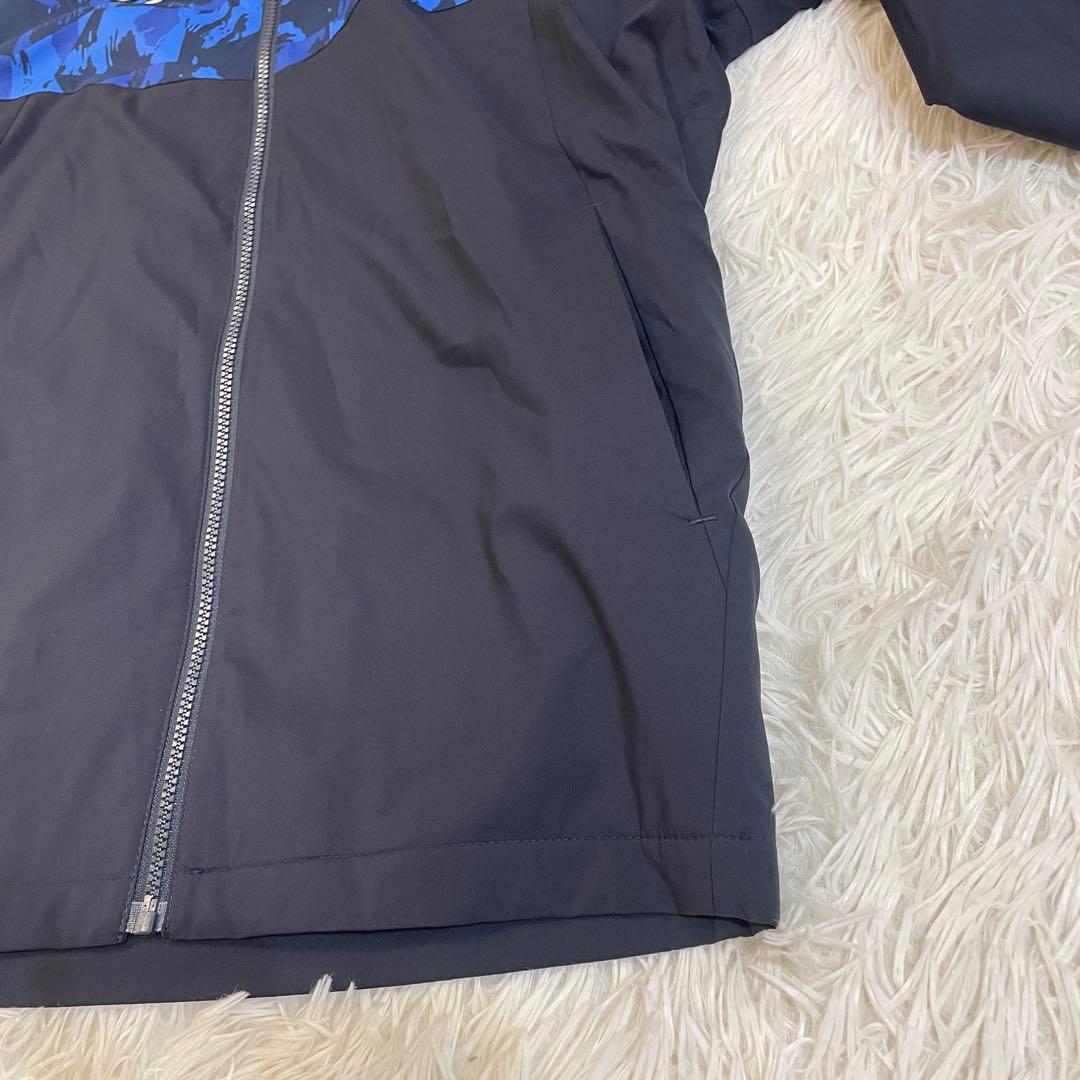 デサント 上下セット ウインドブレーカー上下 ヒートナビ 総柄 ブルー