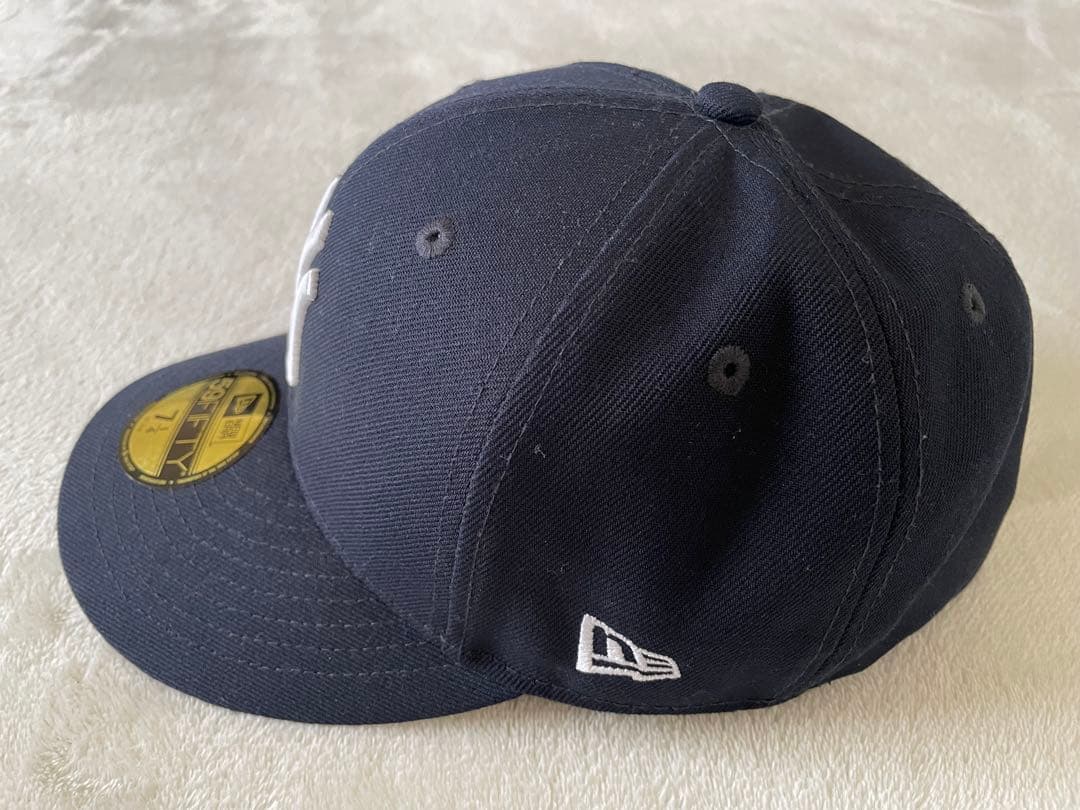 New Era 59FIFTY ネイビーキャップ 7 1/4 - メルカリ