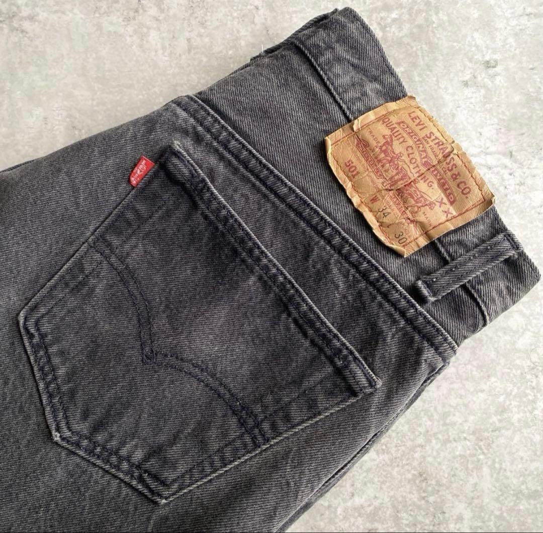 神サイズ 90s Levis 501 ブラック デニム USA製 W34 L30 - メルカリ