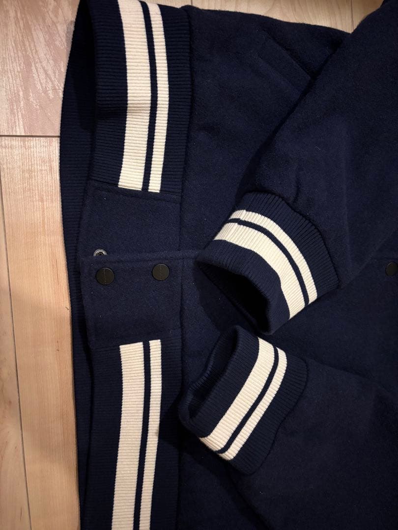 定価5.4万円】極美品 オニツカタイガー スタジャン ネイビー×ホワイト