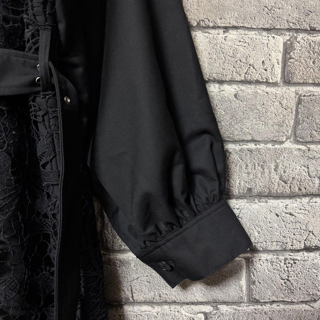 美品】HARE レースキリカエトレンチコート ブラック ベルト付 - メルカリ