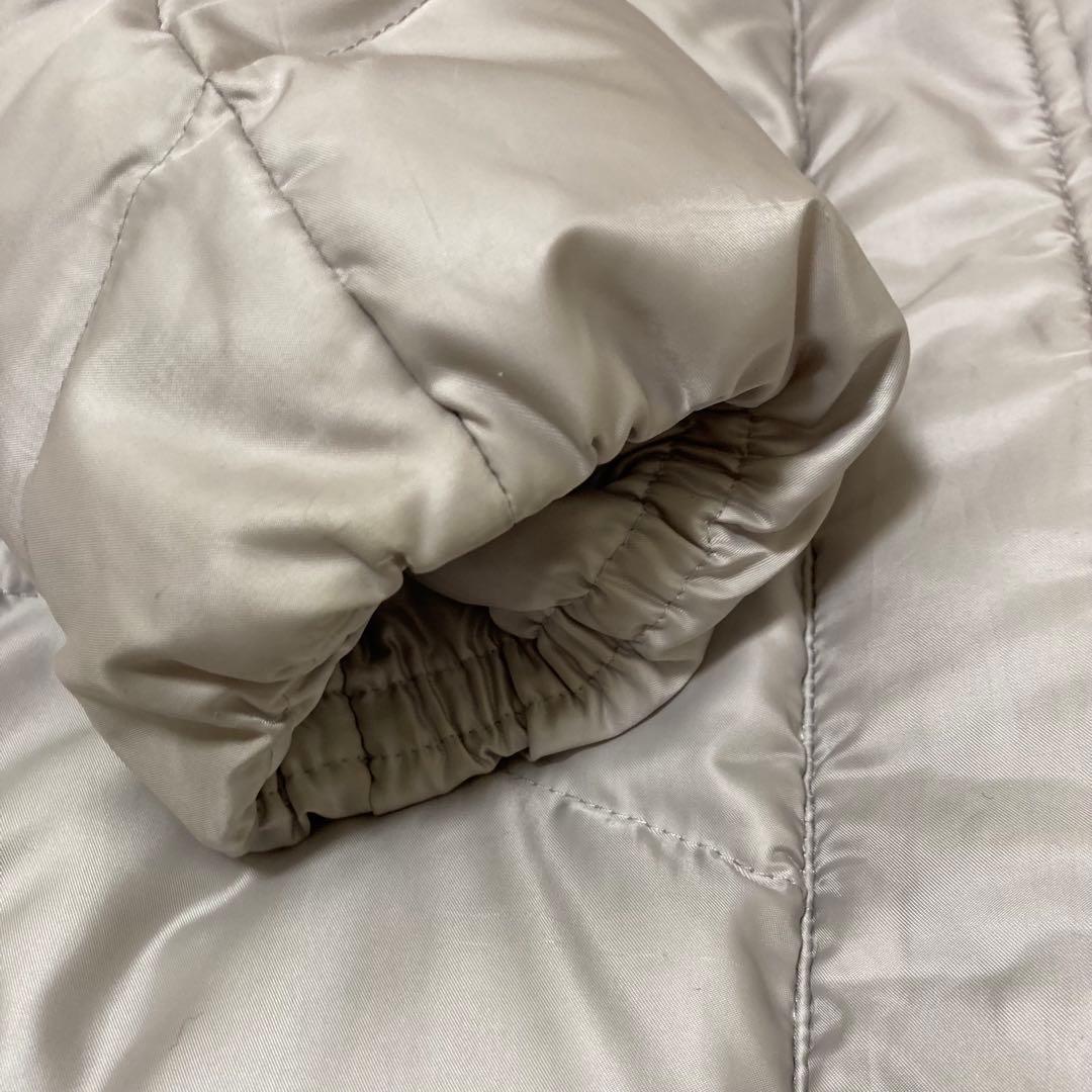 courreges クレージュ ロゴ入りダウンコート アウター シルバー 40