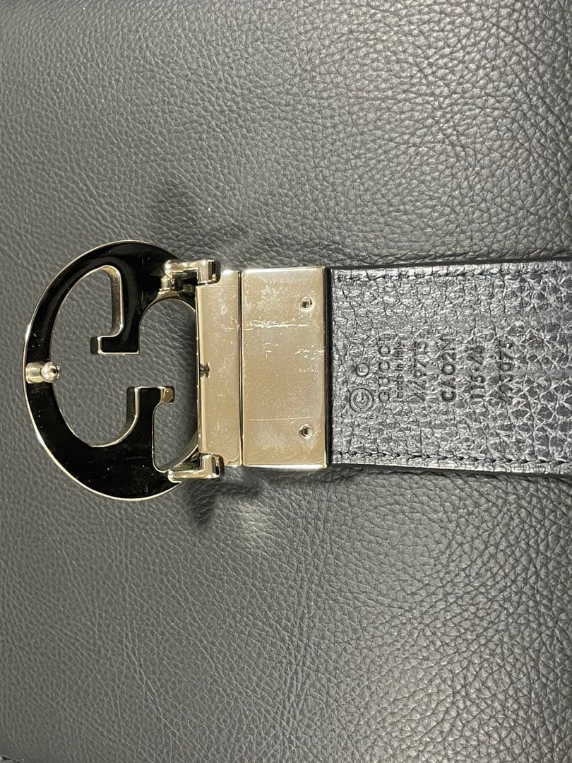 グッチ ベルト リバーシブル 2way 本革 レザー ダブルG 黒 - メルカリ