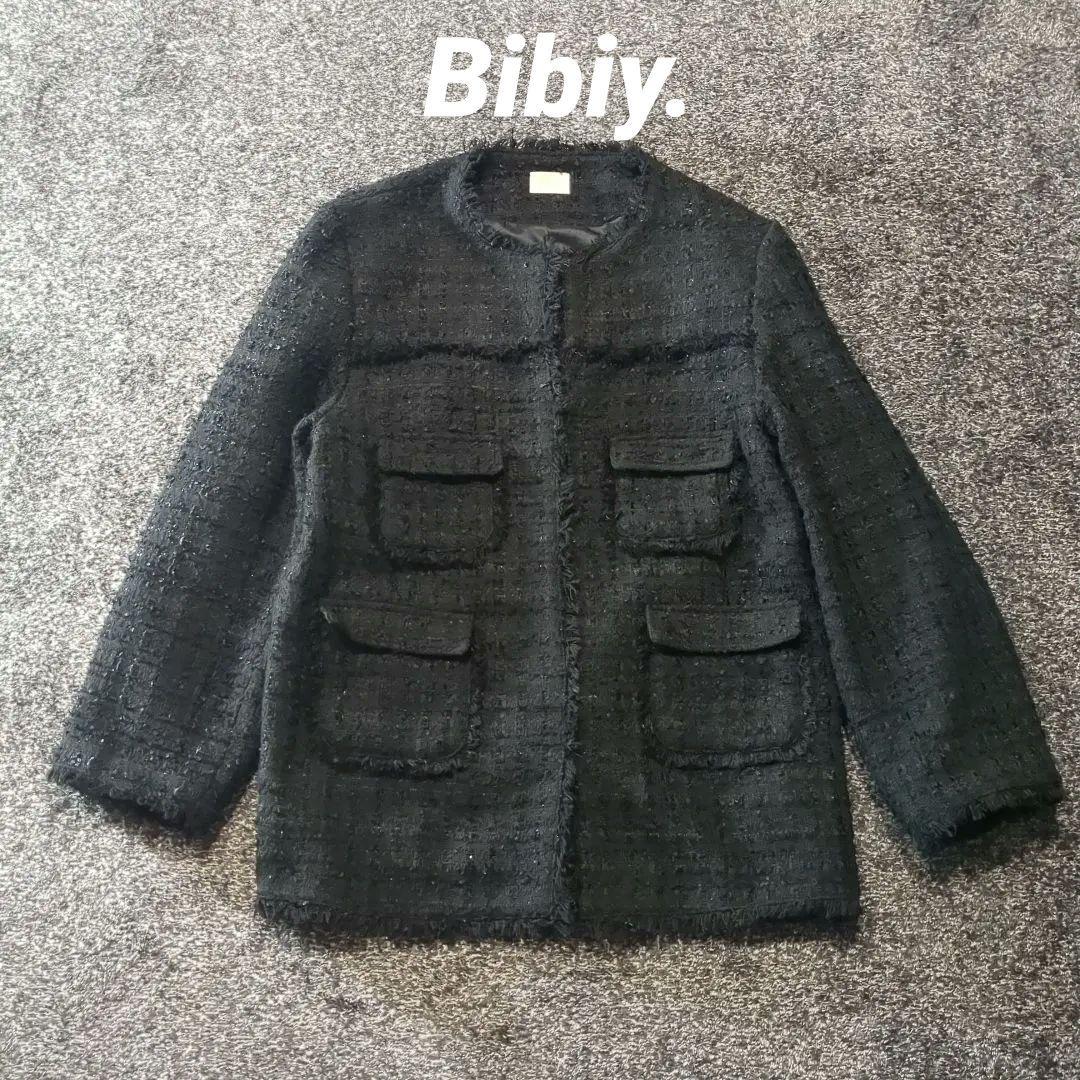 Bibiy】 ELISE TWEED JACKET (Black) 黒 - メルカリ