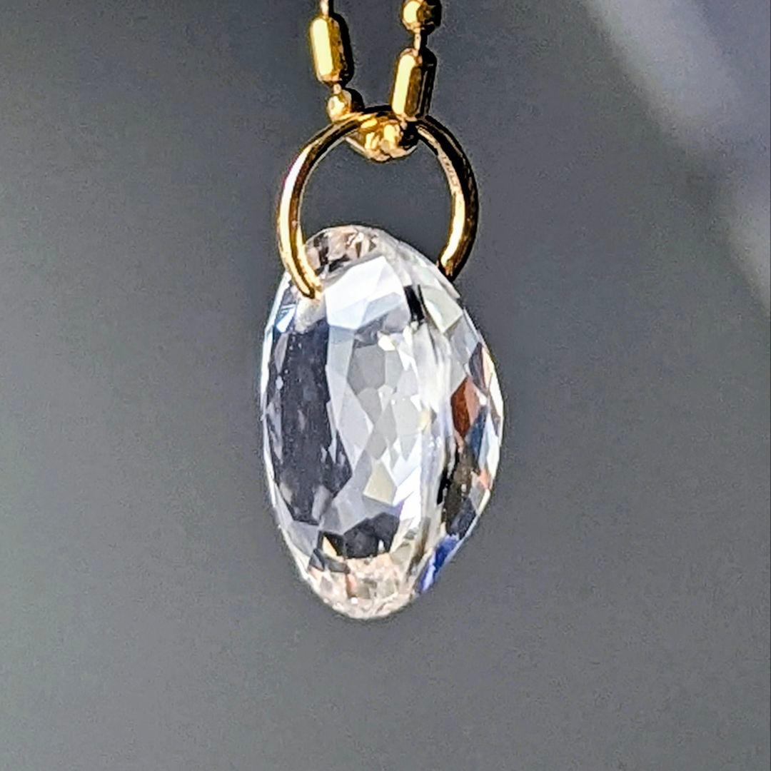♢N♢K18 モルガナイト 3.27ct ネックレスチャ―ム