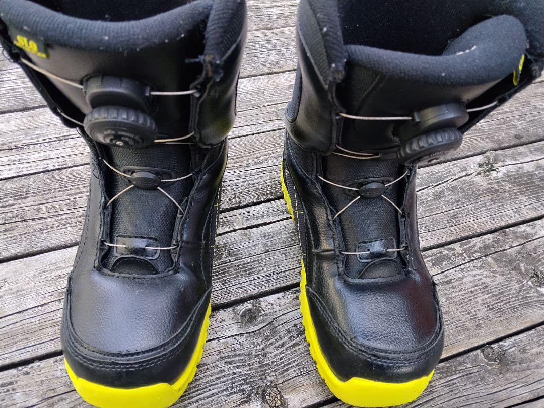 子供用 スノーボード3点セット DUB 108cm ビン BOAブーツ 20.5