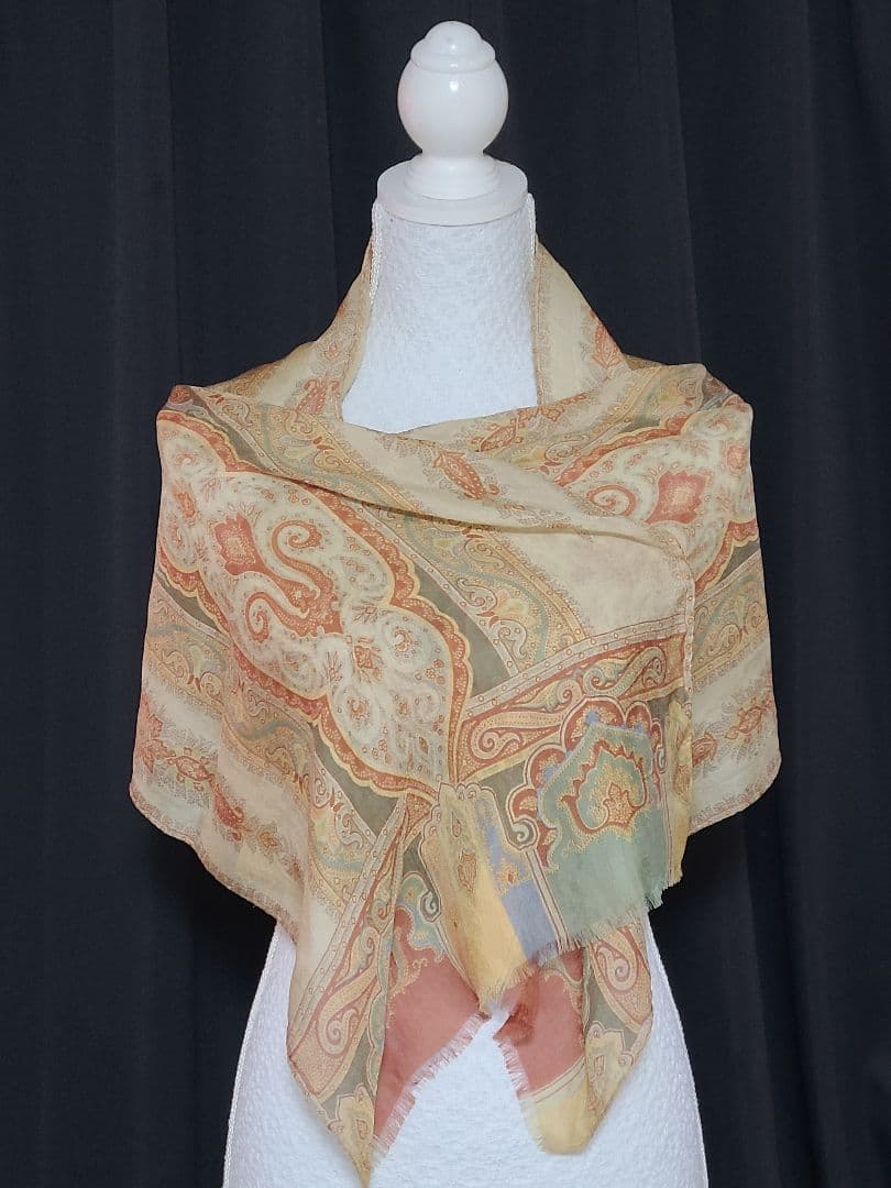 ETRO エトロ ペイズリー柄 シルク ストール スカーフ - メルカリ