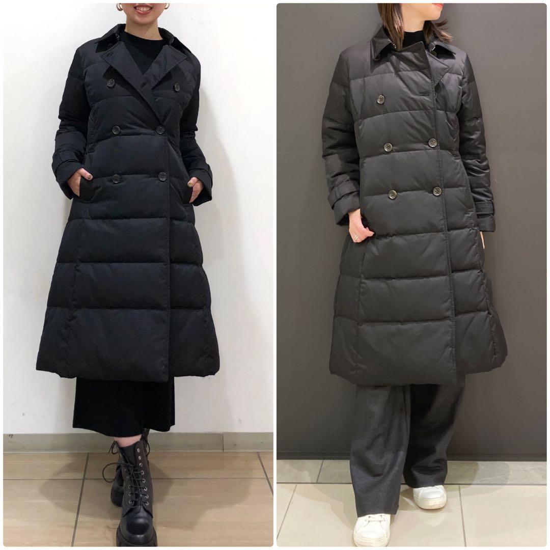 theory luxe 23AW ダブルブレスト ロングダウンコート 黒 - メルカリ