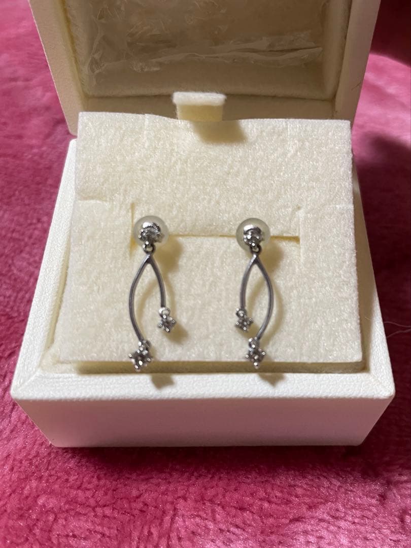 10金 ダイヤモンド ピアス 0.22ct