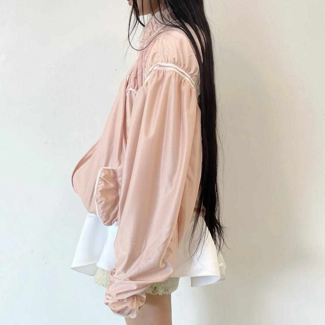 JennyFax サテンブルゾンジャケット NICKERS BLOUSON - メルカリ