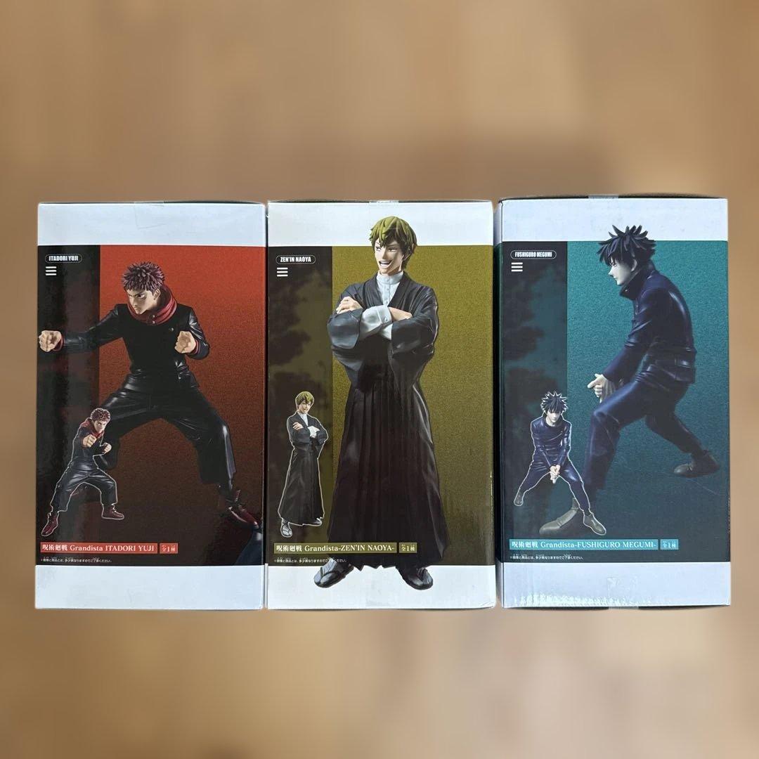 呪術廻戦 禪院直哉 虎杖悠仁 伏黒恵フィギュアセット - メルカリ