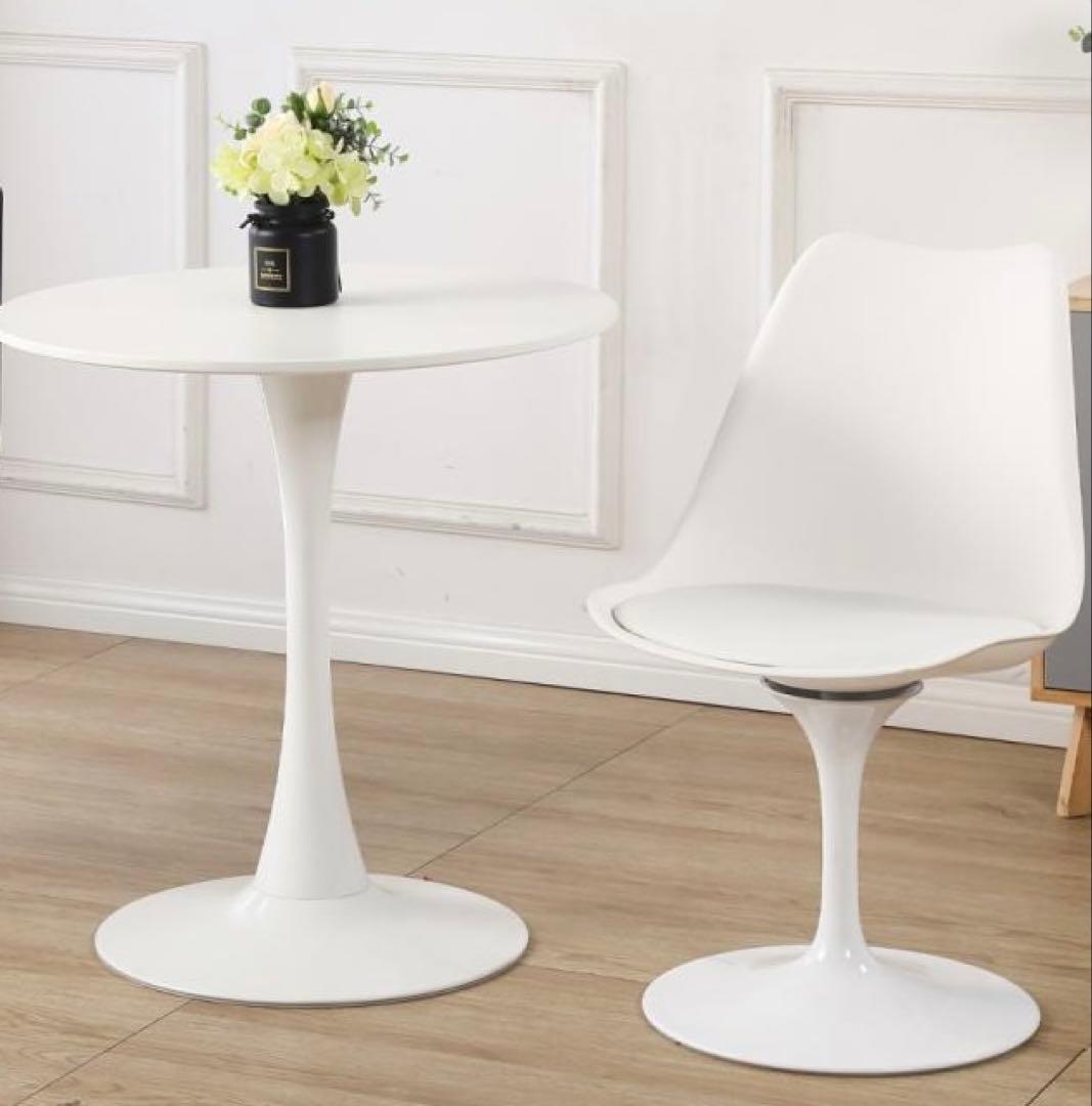 こ*り様 ホワイト/ラウンド/チューリップテーブル・チェア 楽天市場】チューリップテーブル ホワイト 70cm幅 ダイニングテーブル
