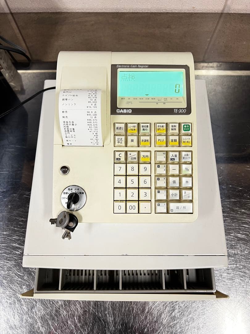 《リバーサイド》CASIO TE-300 電子レジスター