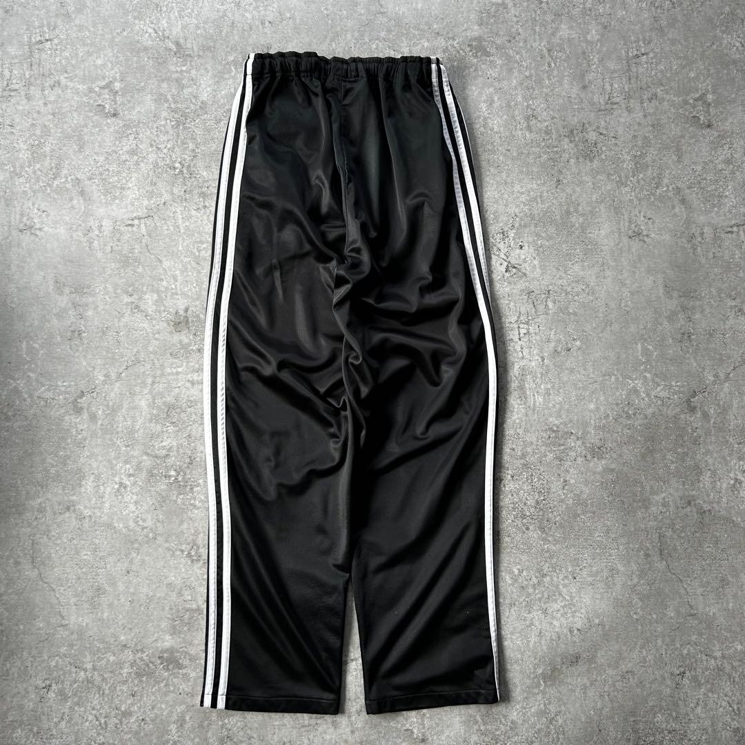 90s アディダス トラックパンツ/ジャージ ブラック ATP仕様 万国旗タグ